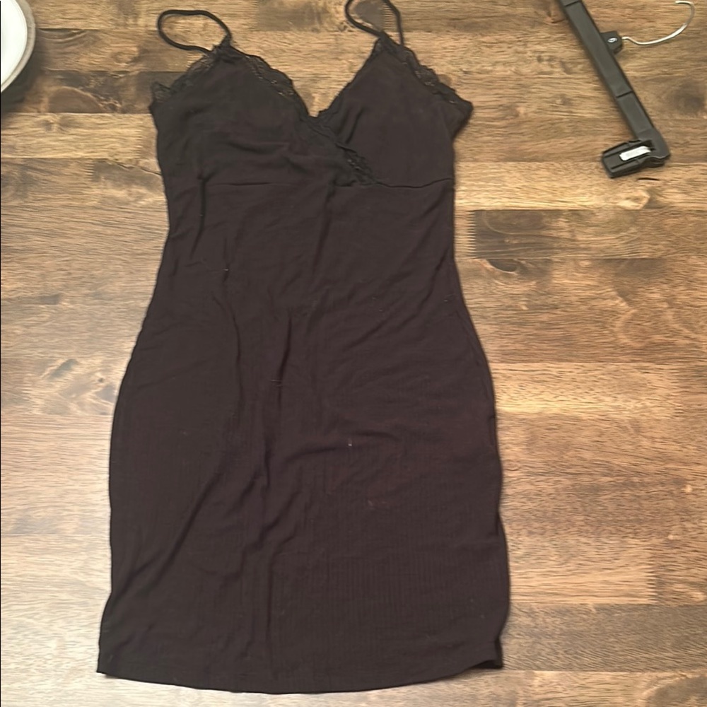 Elegant Black Slip Dress